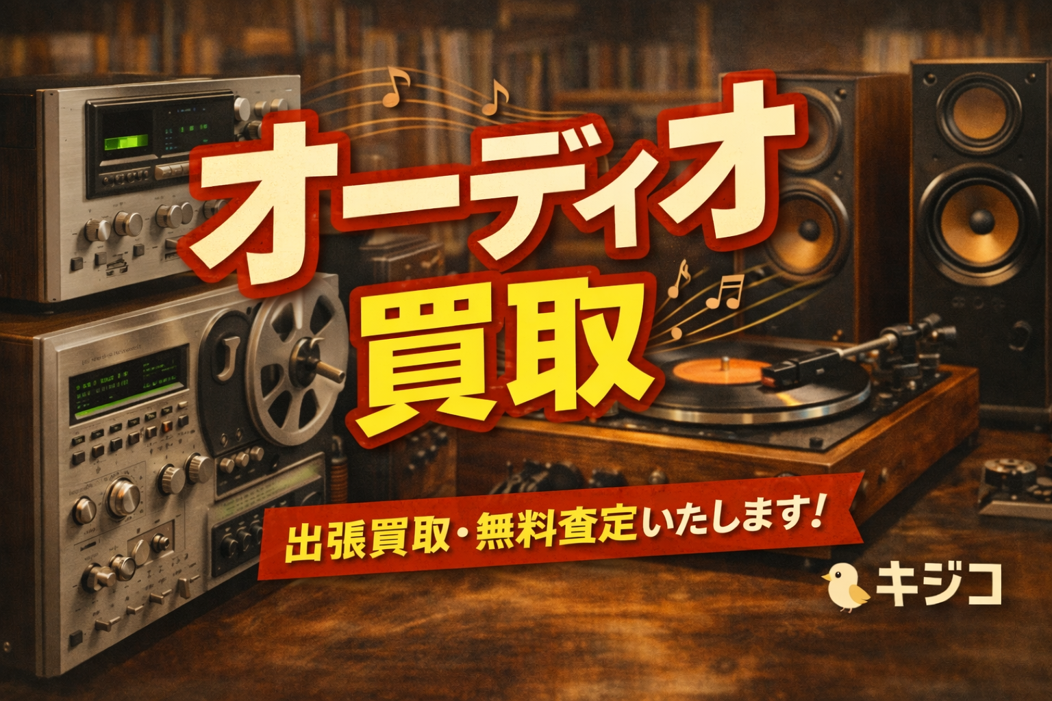 札幌でオーディオ買取なら出張買取専門キジコ|アンプ・スピーカー無料査定